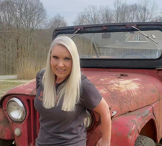 Classic grey WTR tee with rust-colored letters