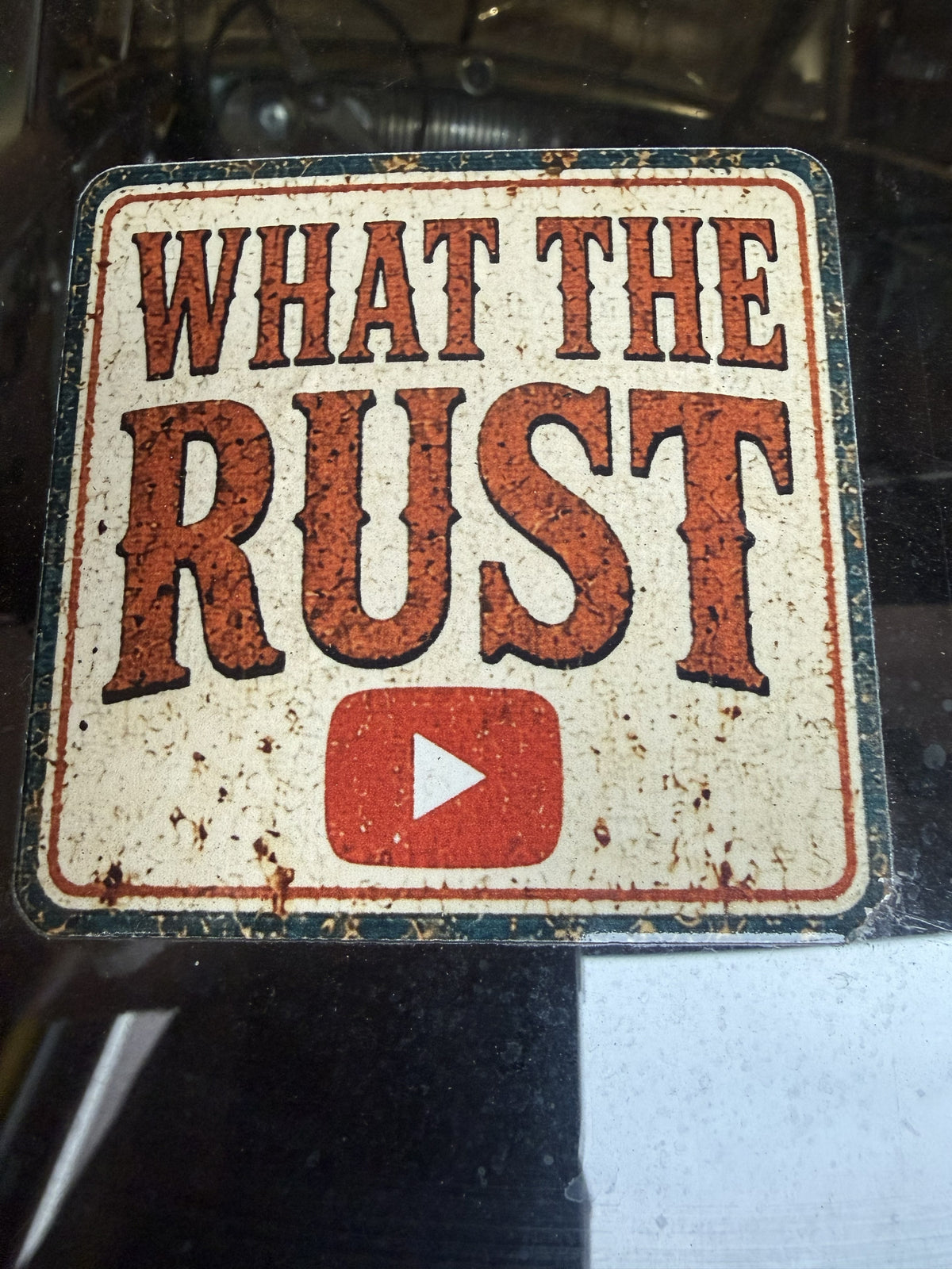 What The Rust logo sticker